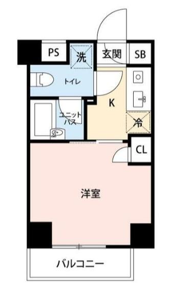 マイナビSTAYパークホーム押上(1K/6階)の間取り写真