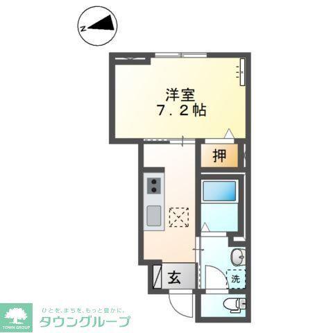 レアルMKM(1K/1階)の間取り写真