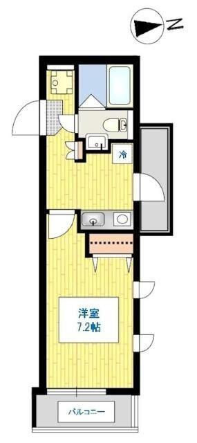 ライズアップ大崎(1K/3階)の間取り写真