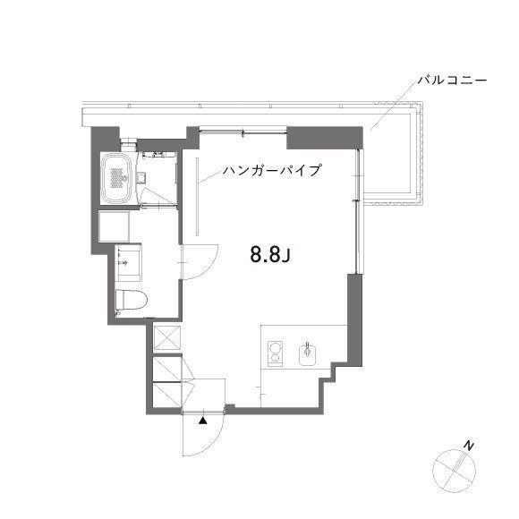 ALEFIA(ワンルーム/5階)の間取り写真