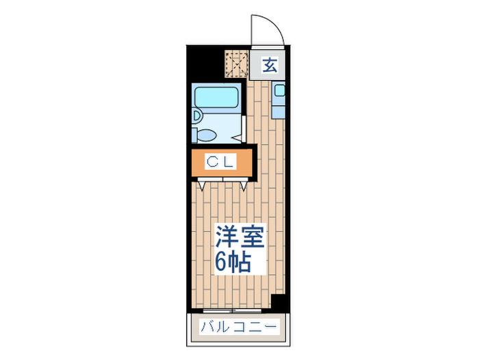 プレステージII(ワンルーム/3階)の間取り写真