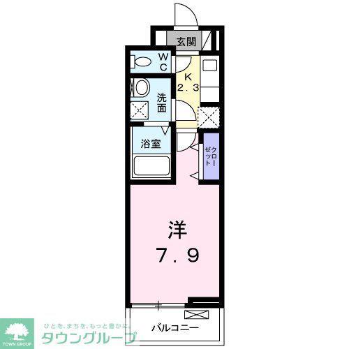 ルミナス(1K/3階)の間取り写真