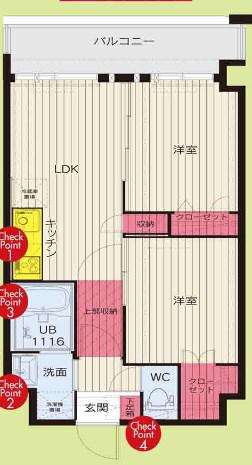 ORIENT BLD NO.88 マリナゲートサンズ(2LDK/1階)の間取り写真
