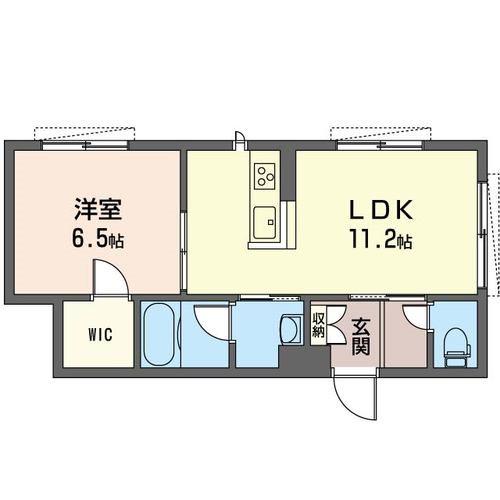 メゾン プルミエール(1LDK/2階)の間取り写真