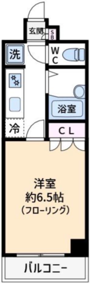ドルチェときわ台(1K/2階)の間取り写真