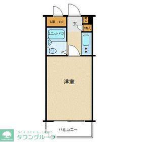烏山ダイカンプラザ1(1K/2階)の間取り写真