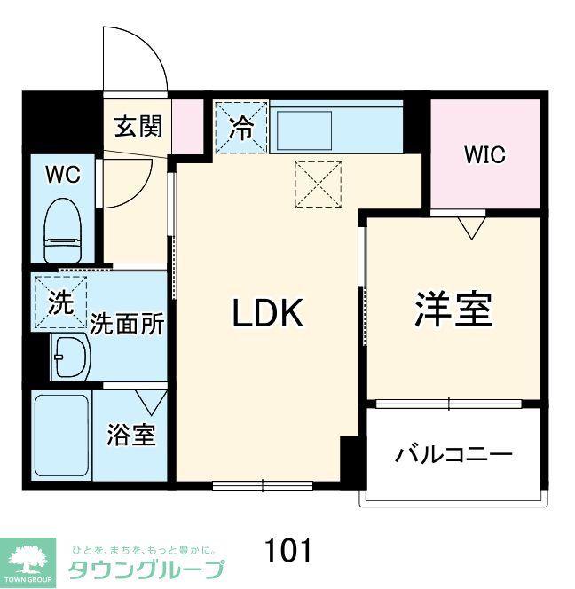 TRES美麗(1LDK/1階)の間取り写真