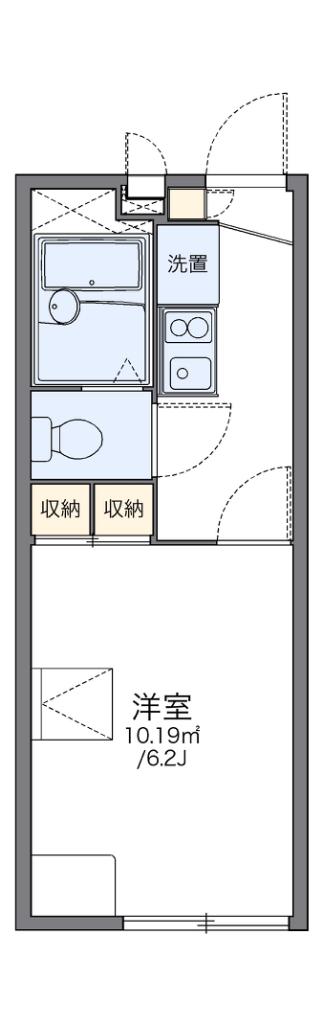 レオパレスラックコート(1K/2階)の間取り写真