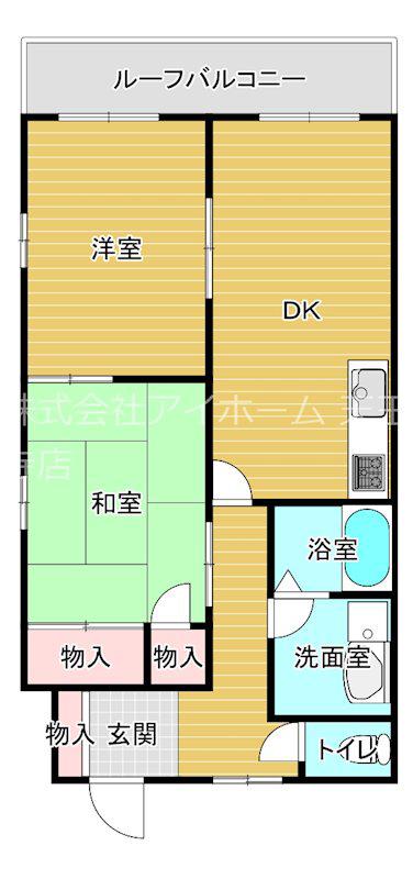 石光BILDIII(2LDK/3階)の間取り写真