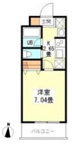 コンフォート西早稲田(1K/1階)の間取り写真