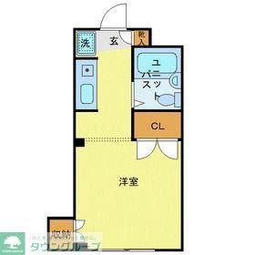 コンフォートマンション北戸田(ワンルーム/1階)の間取り写真