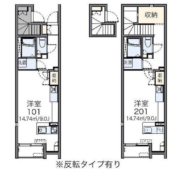レオネクストミント(ワンルーム/1階)の間取り写真