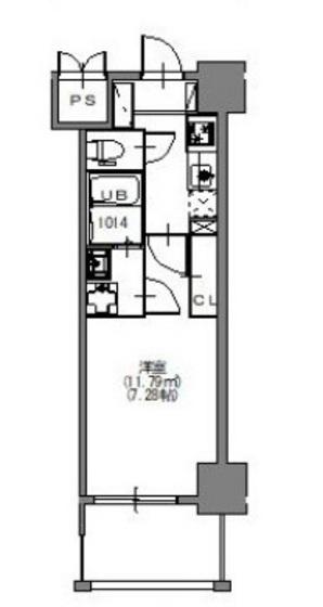 BLOOM大須賀町(1K/5階)の間取り写真