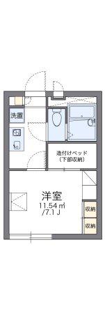 レオパレスPISTAC(1K/1階)の間取り写真