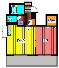 ベリエステ巣鴨(1SDK/3階)の間取り写真