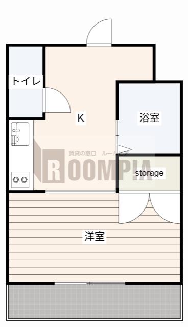 寿マンション琴塚(ワンルーム/5階)の間取り写真