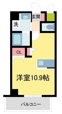 キセラ川西弐番館(1K/5階)の間取り写真