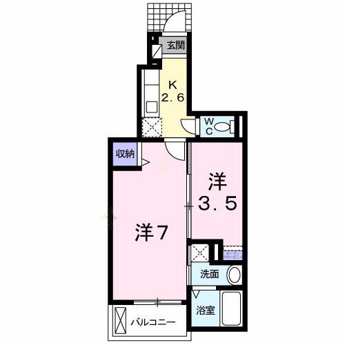 グラン セーヌ(2K/1階)の間取り写真