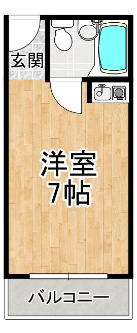 シャトレSI千代田(ワンルーム/4階)の間取り写真