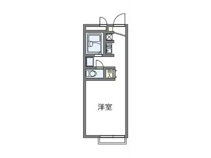 レオパレス森の泉(1K/2階)の間取り写真