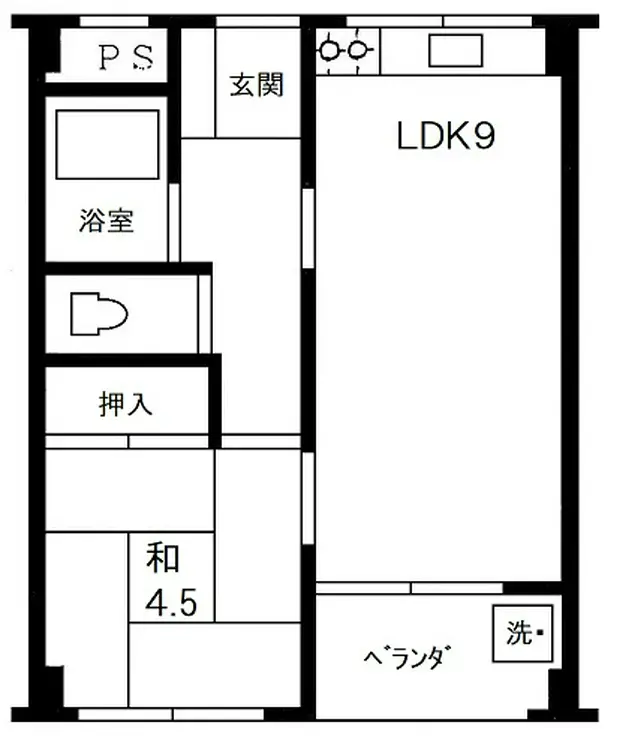 アルカディアサガワ 4階階 間取り