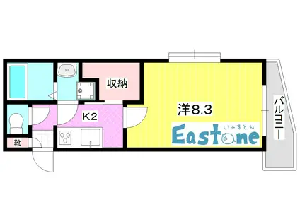 STORY(1K/1階)の間取り写真
