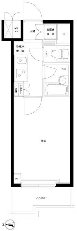 ルーブル都立家政弐番館 4階階 間取り