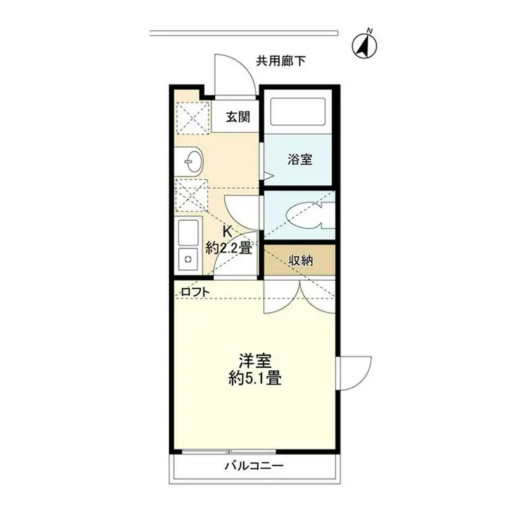 フォレストハウス弘明寺 2階階 間取り
