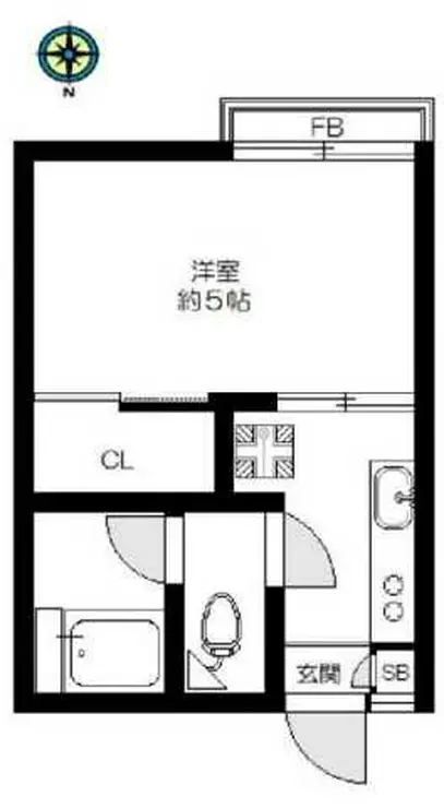 西太子堂パールハイツ 2階階 間取り