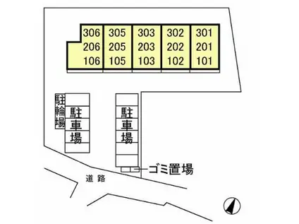 グリーンハイム(2LDK/2階)の間取り写真