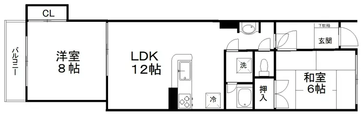 目黒フラワーマンション 10階階 間取り