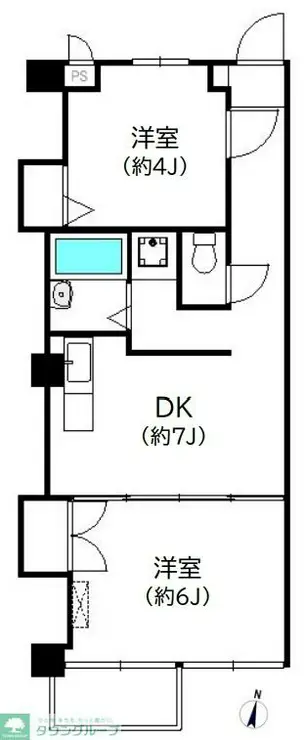 ロアール亀有 2階階 間取り