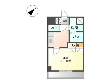 ラ・セゾン・クレール駅南(1K/5階)の間取り写真