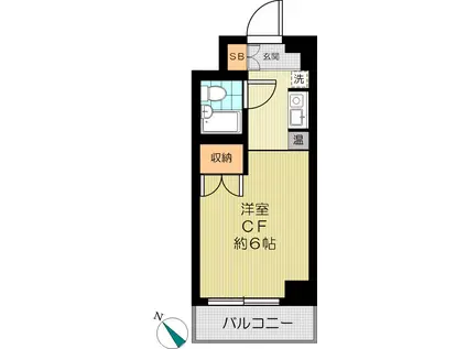 西早稲田M.O.ハウス(ワンルーム/5階)の間取り写真