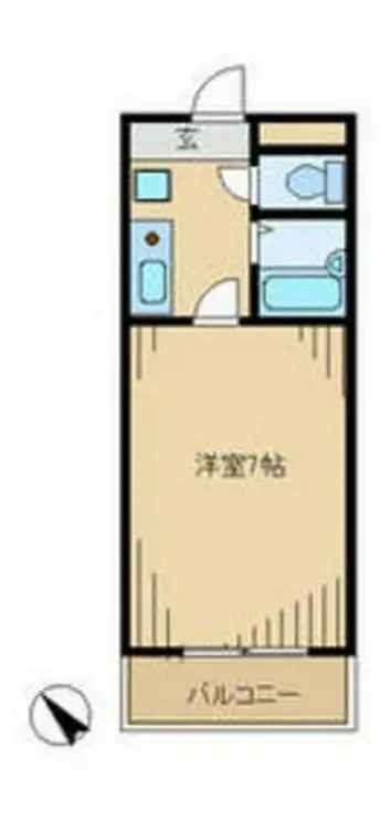 大塚堰場ハイツ 2階階 間取り