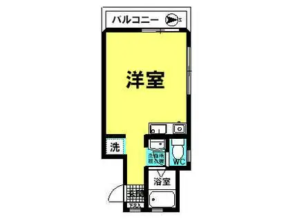 SKハイツ(ワンルーム/2階)の間取り写真
