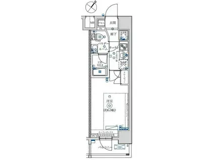 フェルクルールプレスト横浜弘明寺(1K/5階)の間取り写真