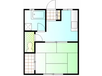 セイワメゾン磯子(1DK/2階)の間取り写真