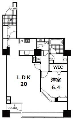 シーフォートタワー(2LDK/5階)の間取り写真