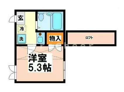 レモン武蔵関(1K/1階)の間取り写真