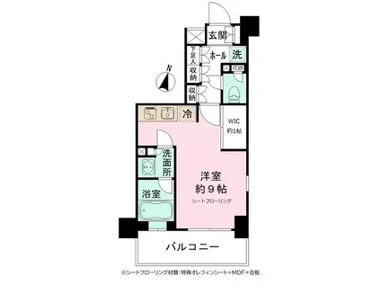 JP NOIE亀戸(ワンルーム/2階)の間取り写真