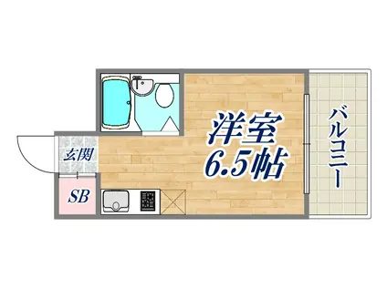 DSビル(ワンルーム/5階)の間取り写真