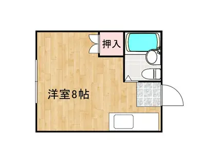 ハイツジュネス(1K/2階)の間取り写真