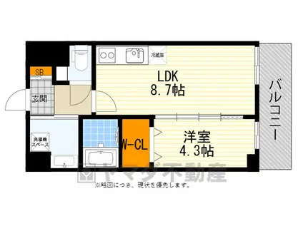 アンフィニ18吹田昭和町(1LDK/3階)の間取り写真