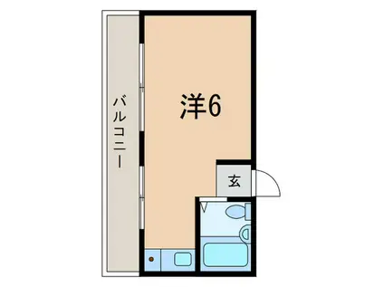 シャトーすずらんII(ワンルーム/5階)の間取り写真