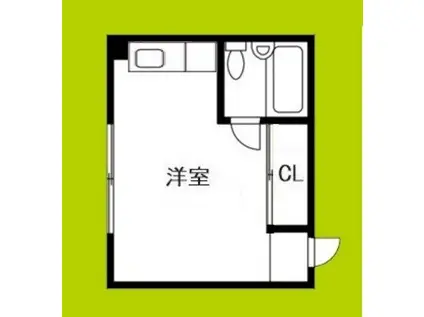 エイトビル江戸堀(ワンルーム/3階)の間取り写真