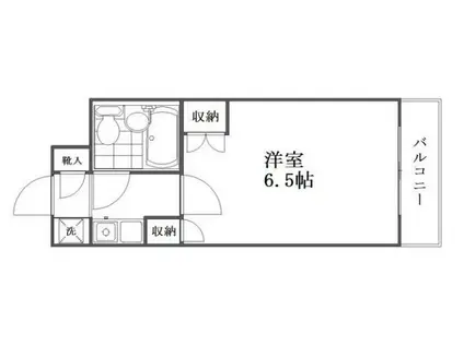 ワコーレリバーサイド多摩川II(1K/1階)の間取り写真