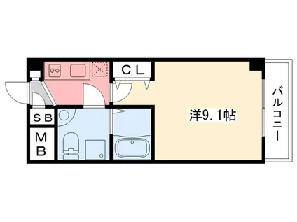セレニテ甲子園(1K/1階)の間取り写真