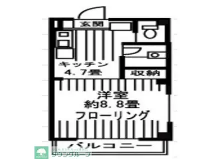 メゾンド・エフIII(1K/2階)の間取り写真