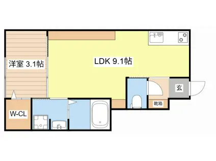 近江鉄道本線 ひこね芹川駅 徒歩26分 2階建 新築(1LDK/1階)の間取り写真